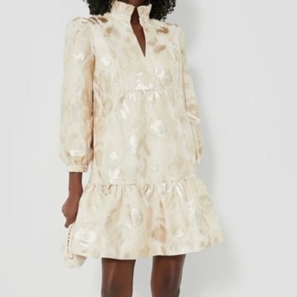 Tuckernuck Dresses & Skirts - TUCKERNUCK EVERYTHING Must GO Champagne Fil Coupe Palmerston Dress